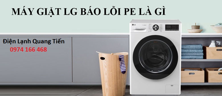 máy giặt LG báo lỗi PE là lõi gì