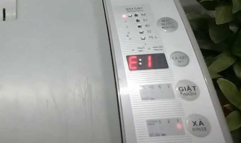 Lỗi e1 máy giặt