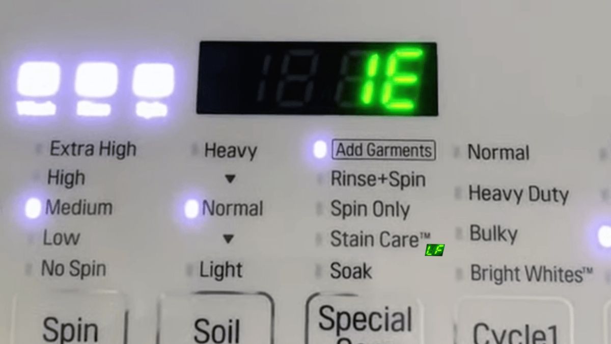Sửa máy giặt LG báo lỗi iE