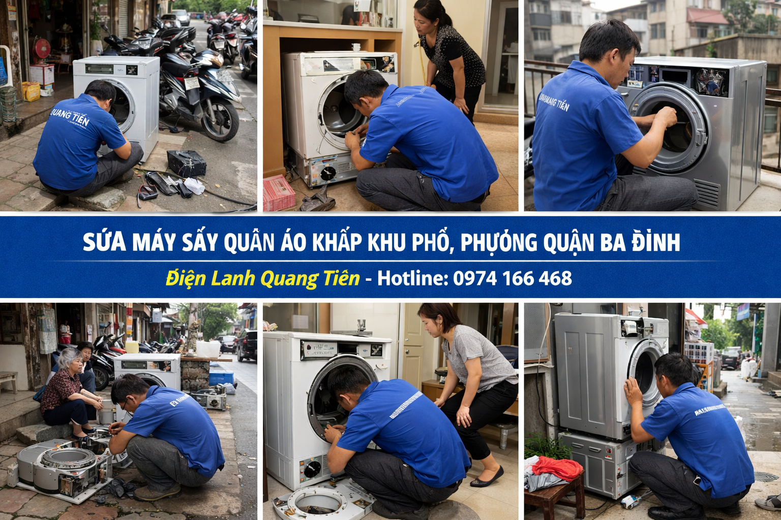 Sửa Máy Sấy Quần Áo Quận Ba Đình