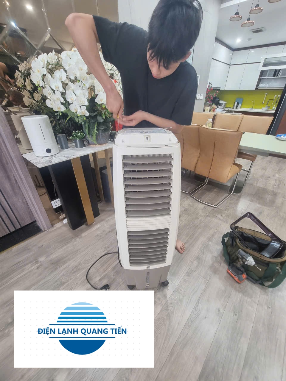 Sửa quạt điều hòa hơi nước tại nhà